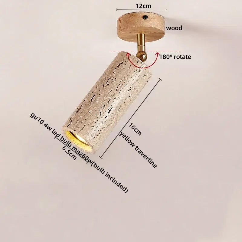 Travertine LED Ceiling Light