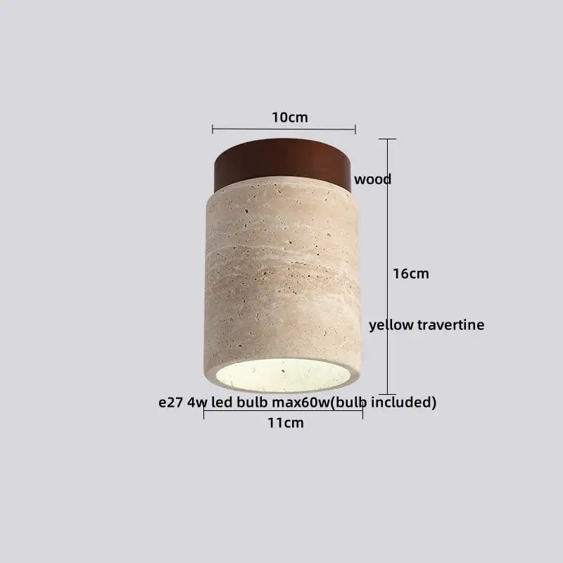 Travertine LED Ceiling Light