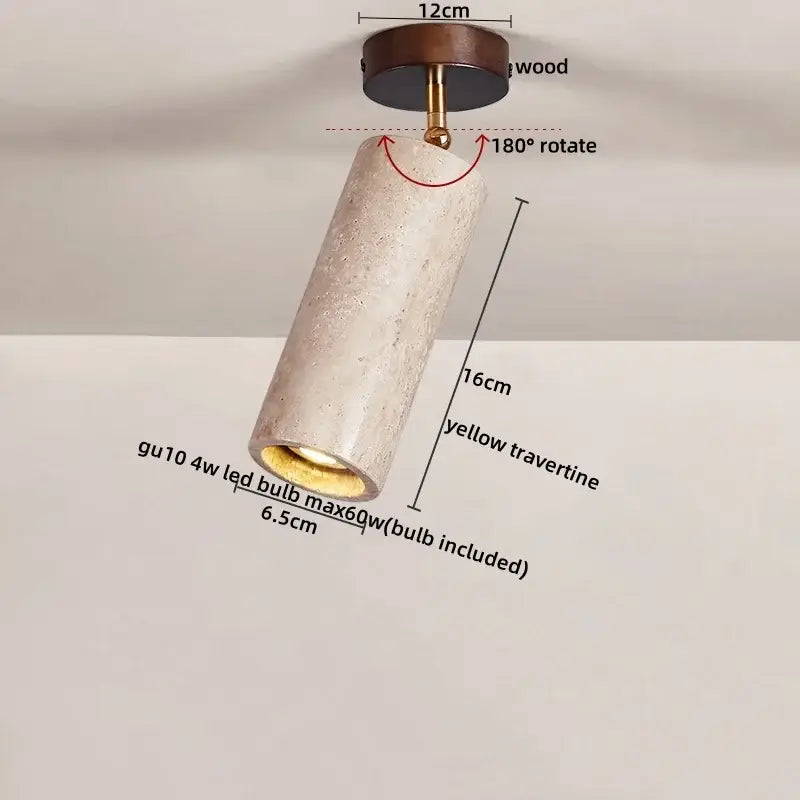 Travertine LED Ceiling Light