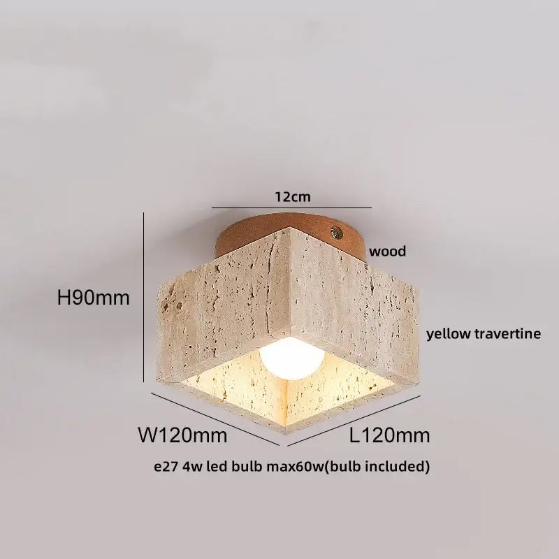 Travertine LED Ceiling Light