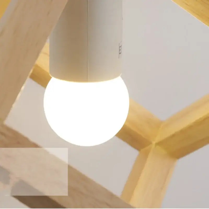 Wood Cube Wall Sconce