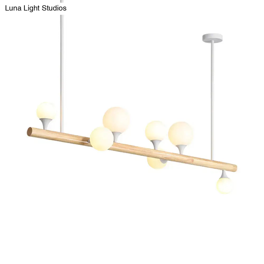 Wood Globe Island Light