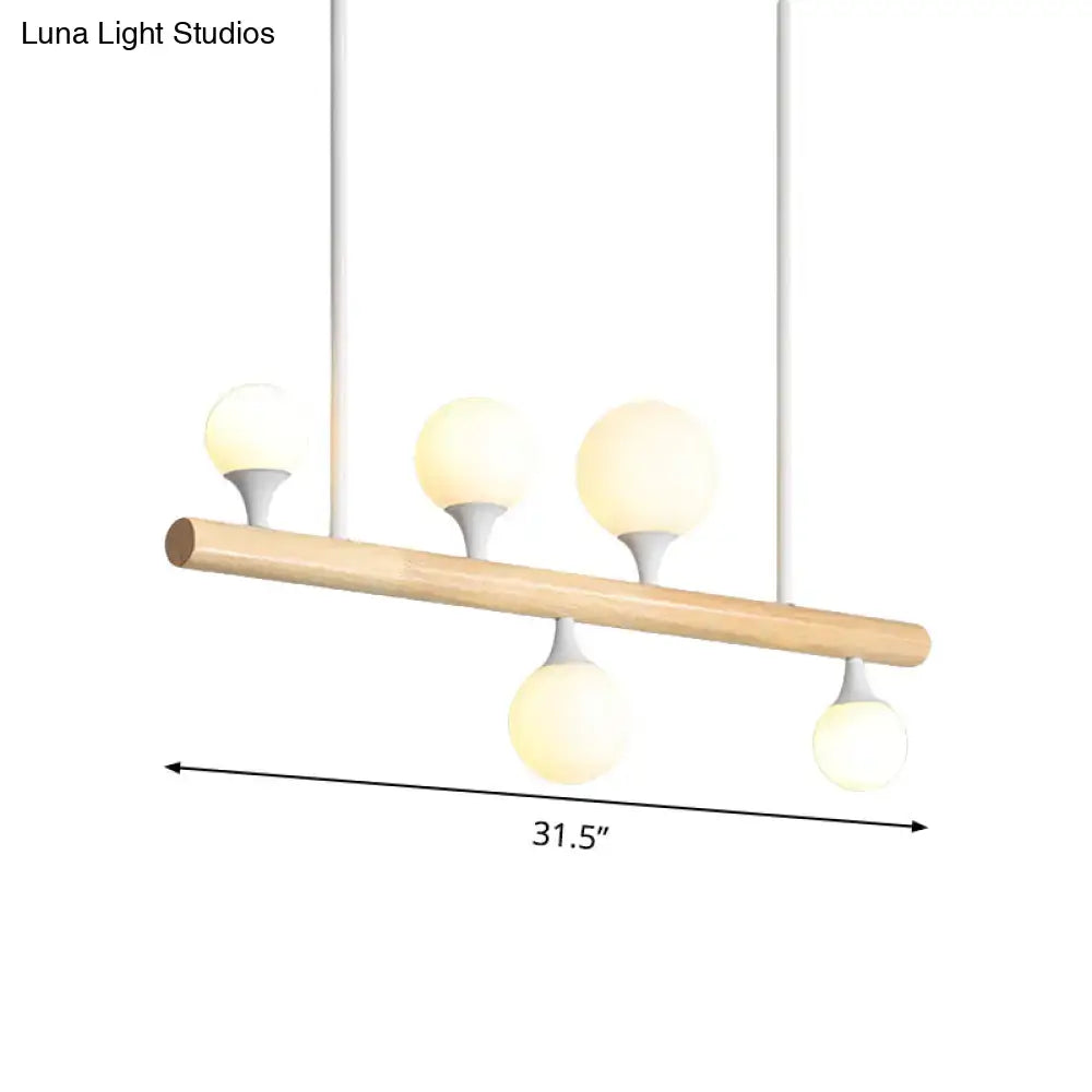 Wood Globe Island Light