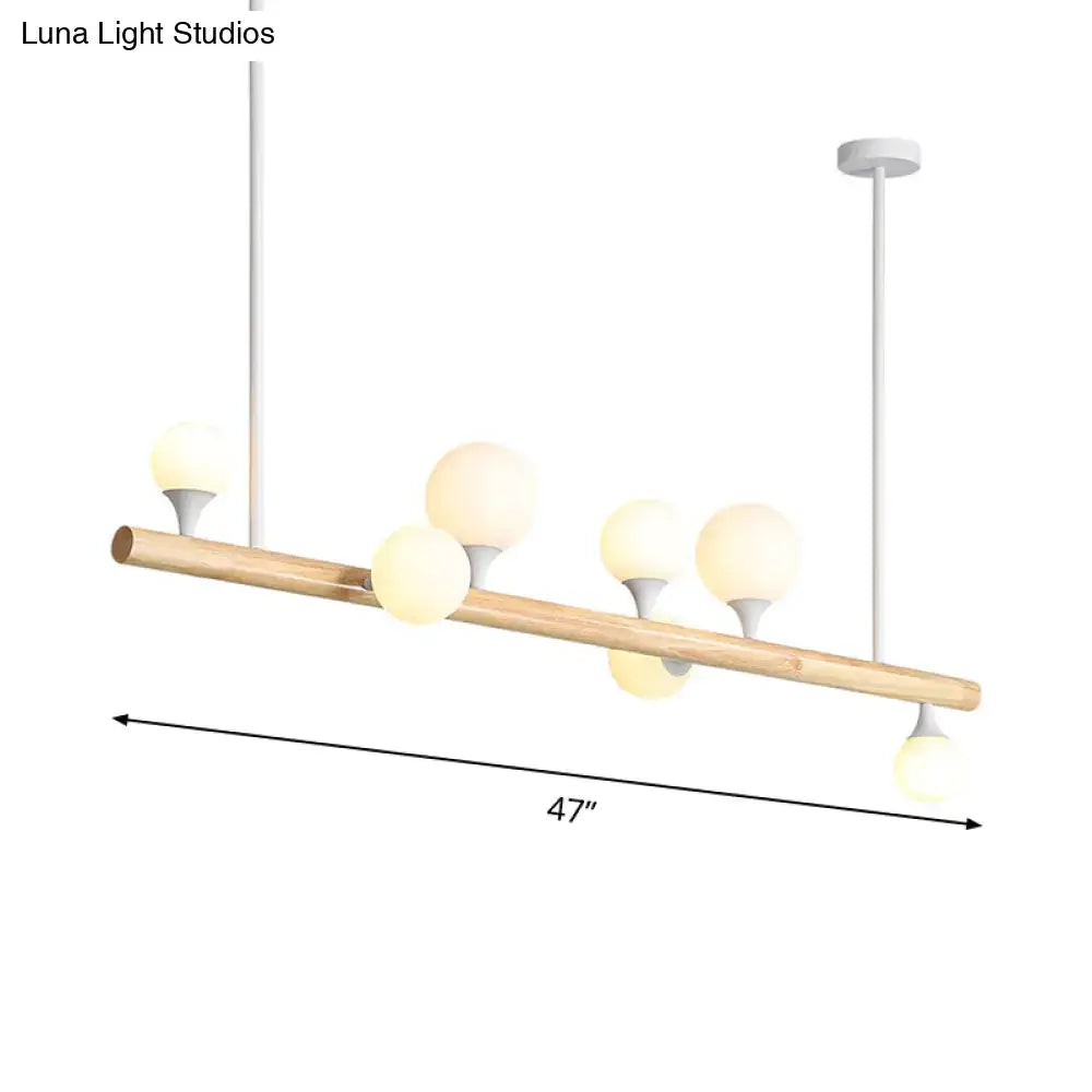 Wood Globe Island Light