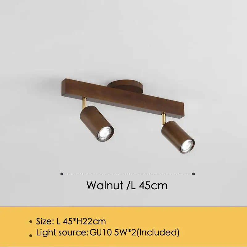 Wood Adjustable Ceiling Lamp