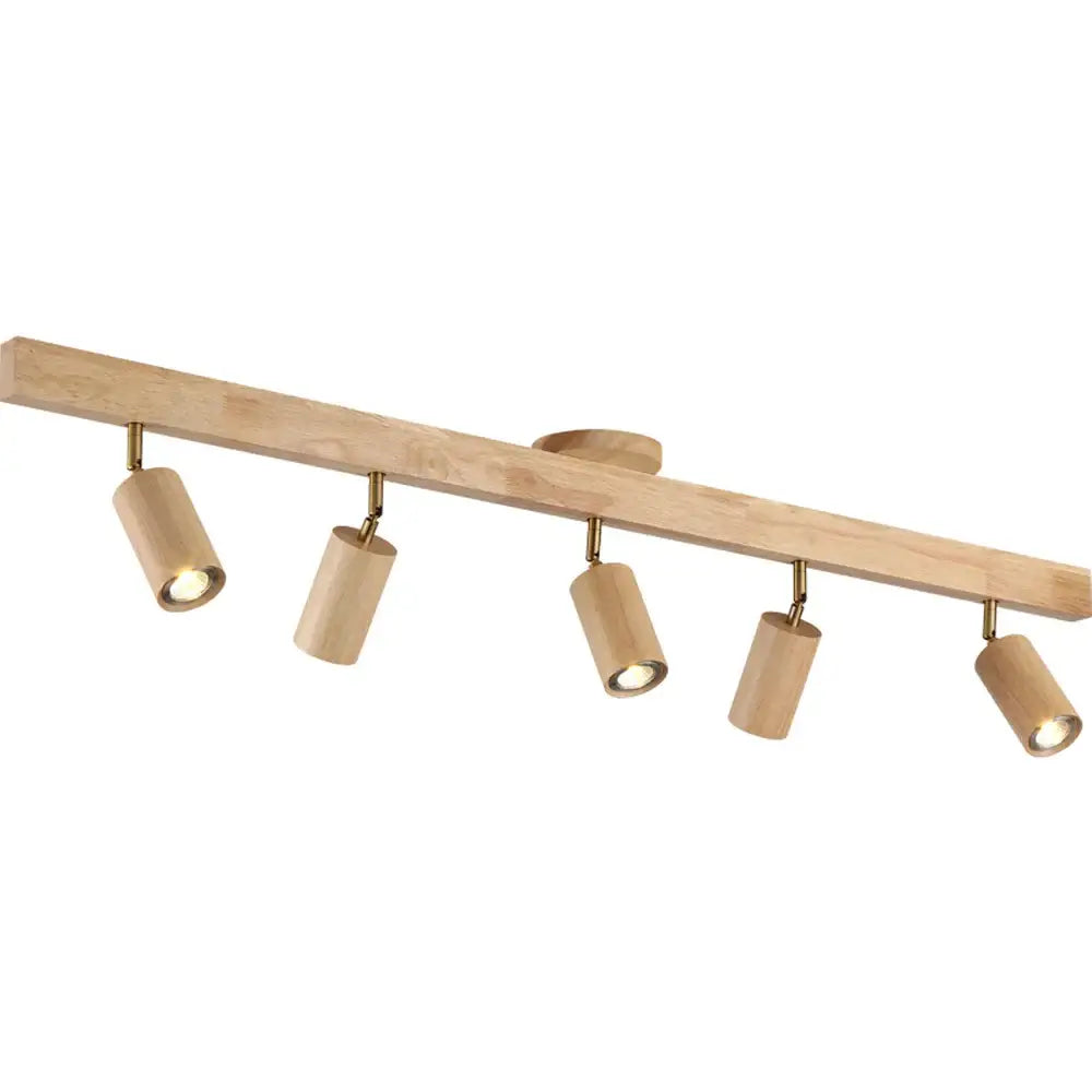 Wood Adjustable Ceiling Lamp