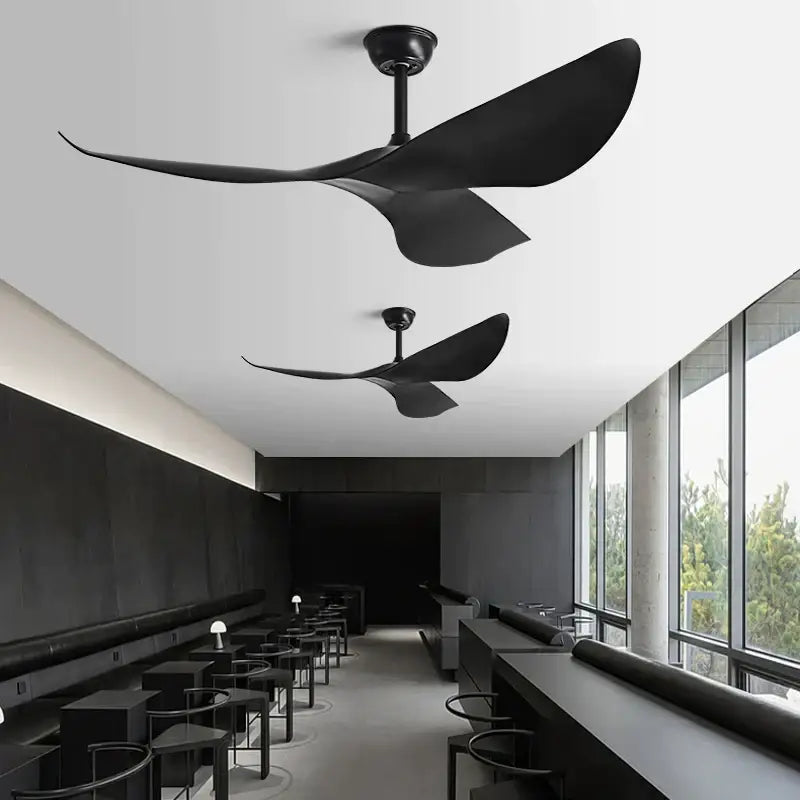 Black Wood 52-Inch Remote Ceiling Fan