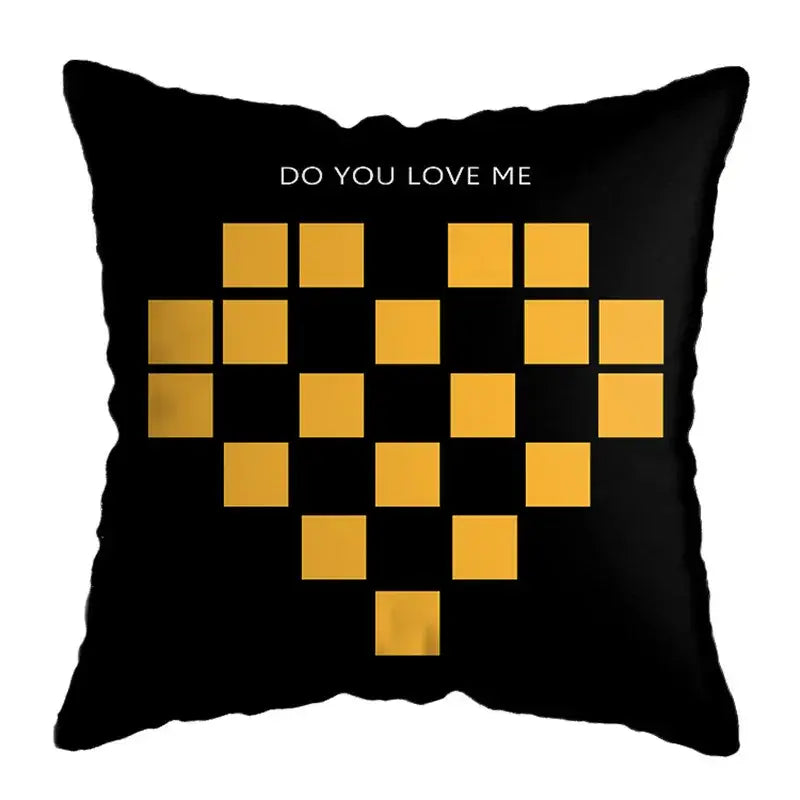 Yellow Geometric Pillowcase