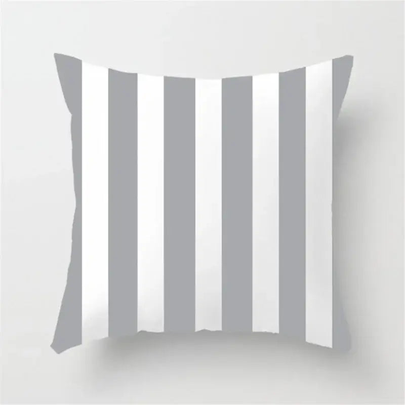 Yellow Gray Stripe Pillowcase