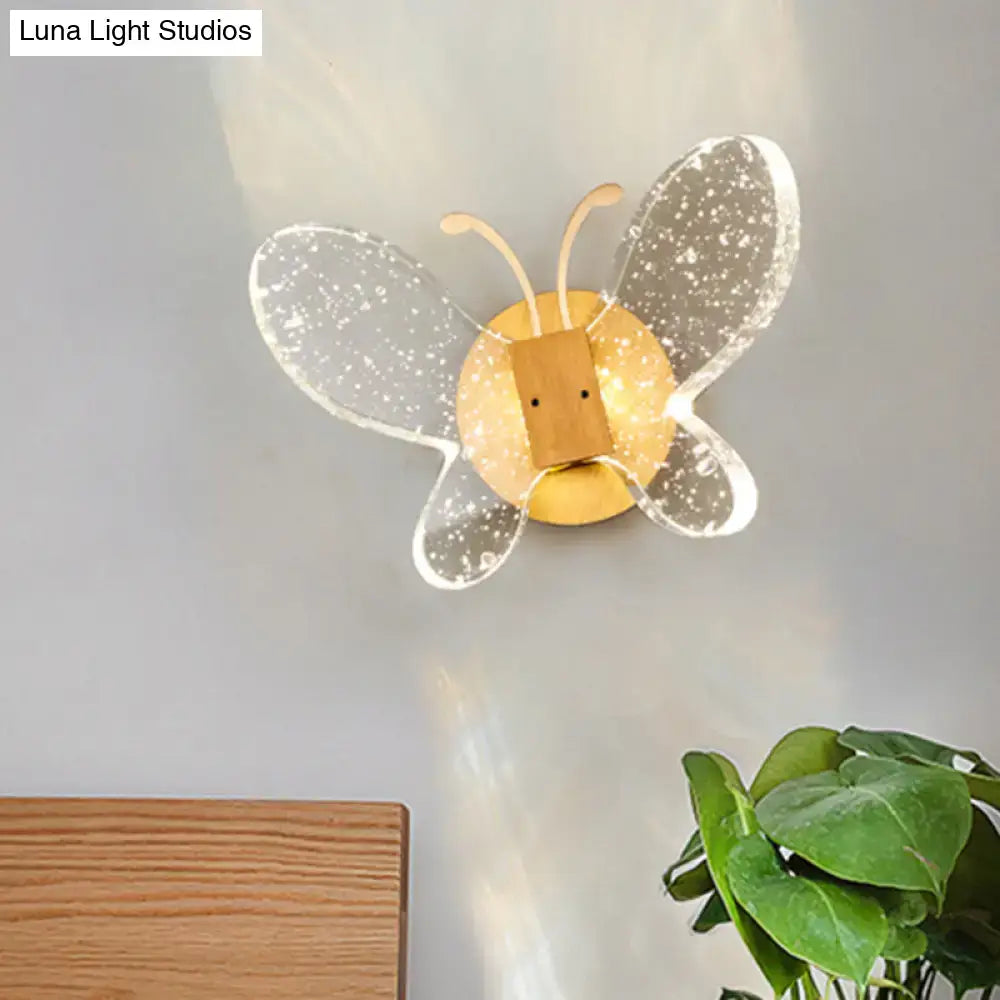 Crystal Butterfly Wall Sconce