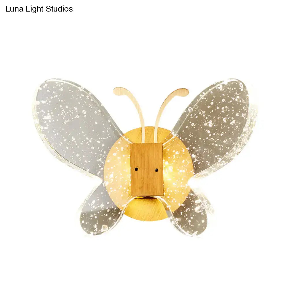 Crystal Butterfly Wall Sconce