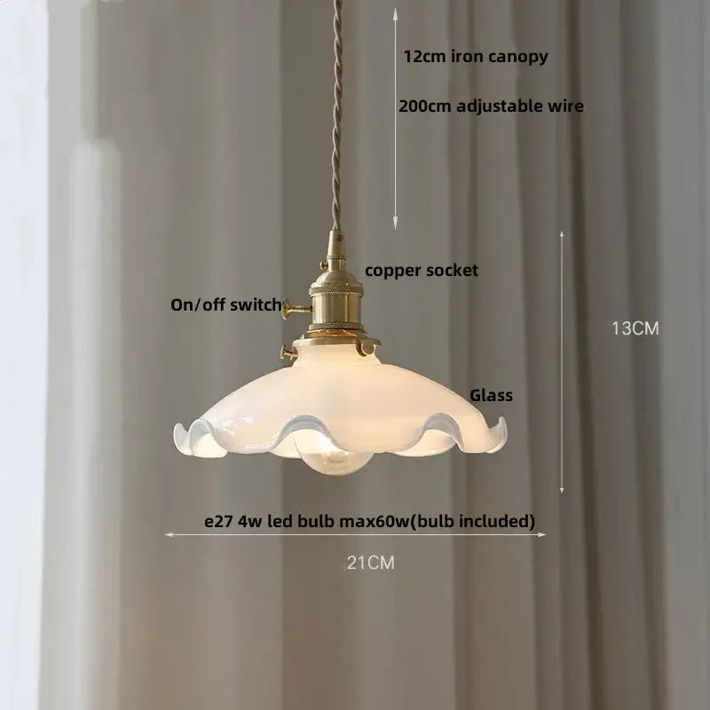Yellow Conical Pendant Light