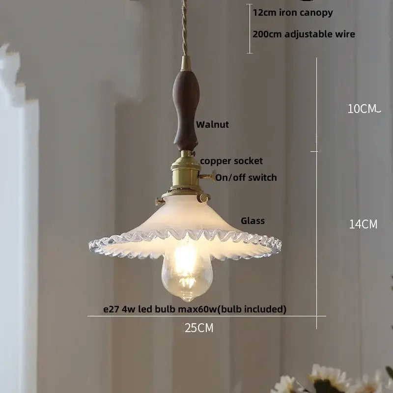 Yellow Conical Pendant Light