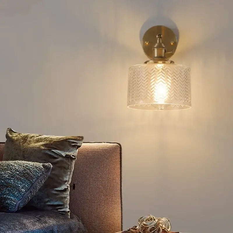 Green Glass Wall Lamp
