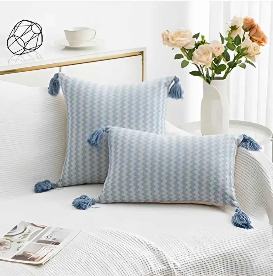 Zigzag Woven Cushion Cover