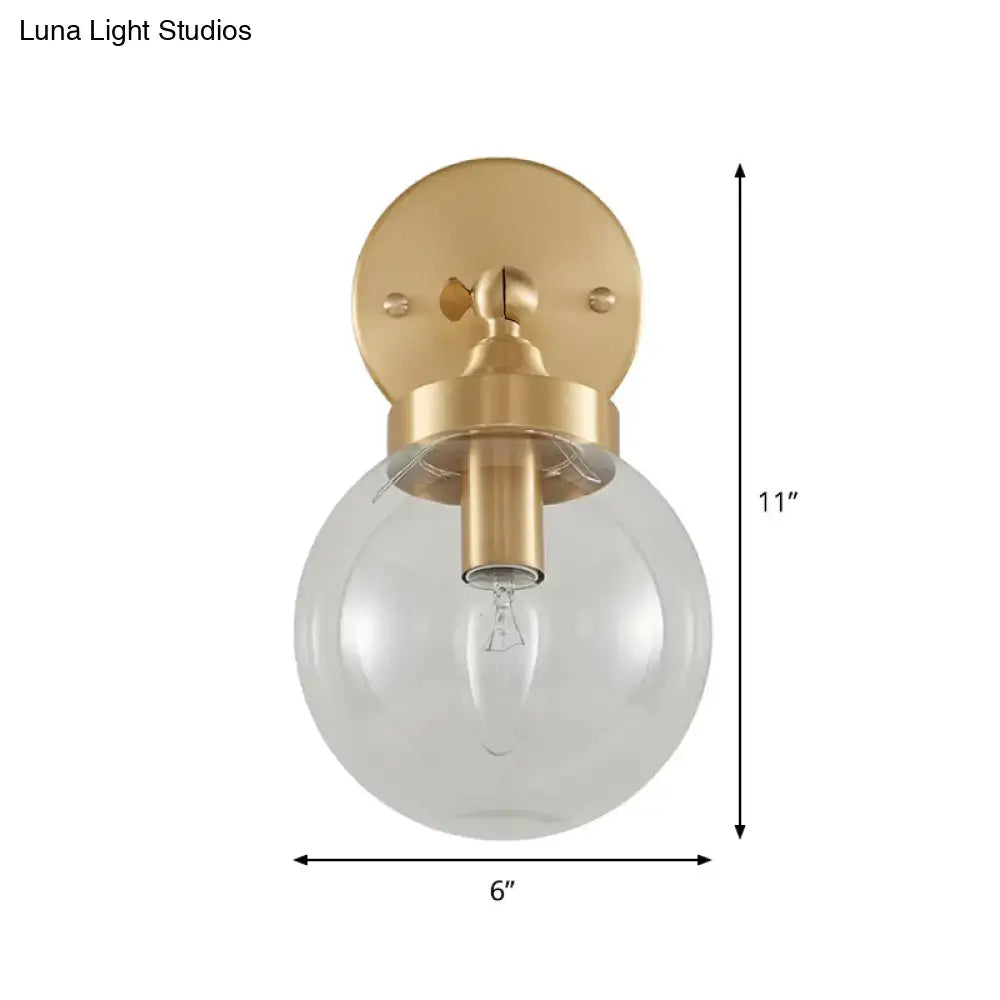 Brass Ball Rotatable Wall Lamp