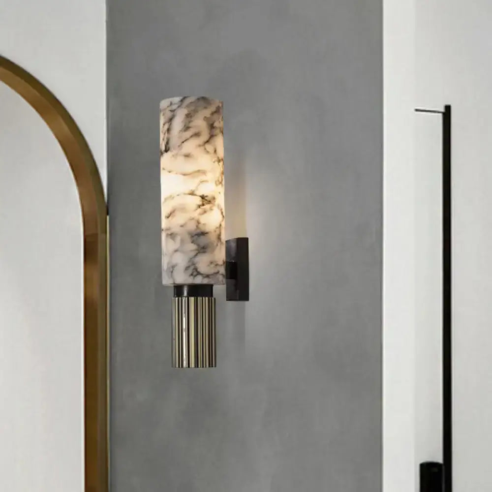 Black Marble Wall Sconce