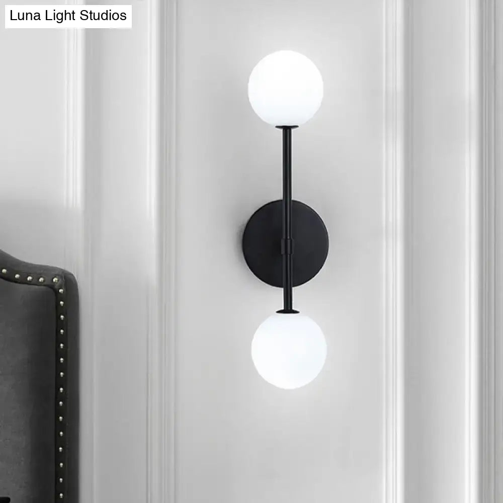 Gold Double Globe Sconce