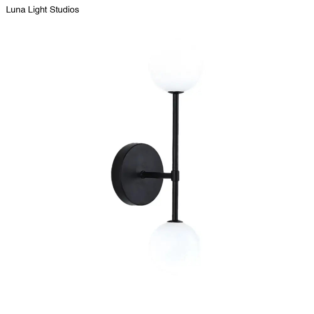 Gold Double Globe Sconce
