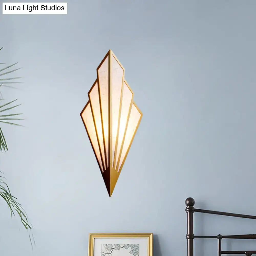 Gold Fan Wall Sconce