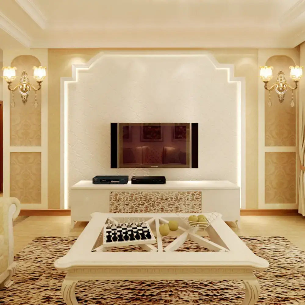Gold Glass Shade Sconce