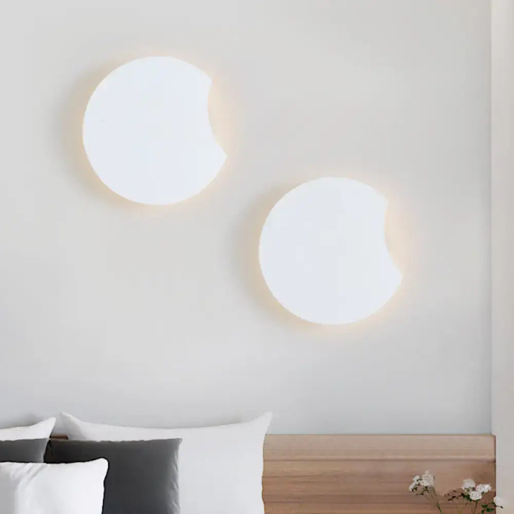 Gray Circular Wall Light