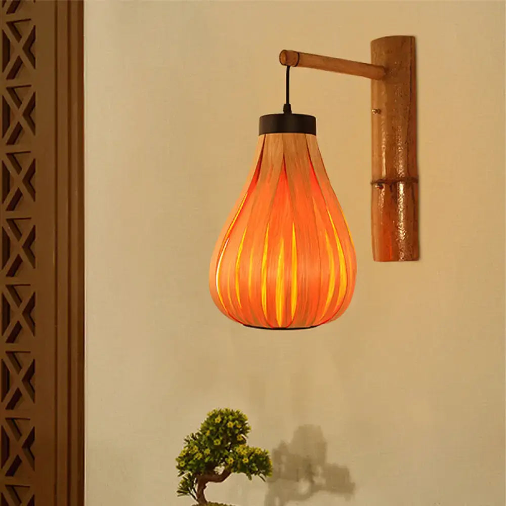 Bamboo Slat Wall Lantern