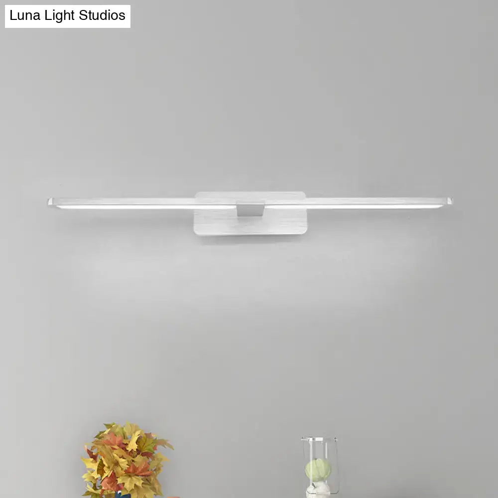 Silver Metal LED Sconce for Living Room