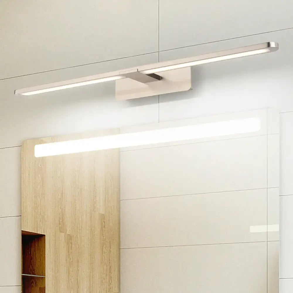 Silver Metal LED Sconce for Living Room