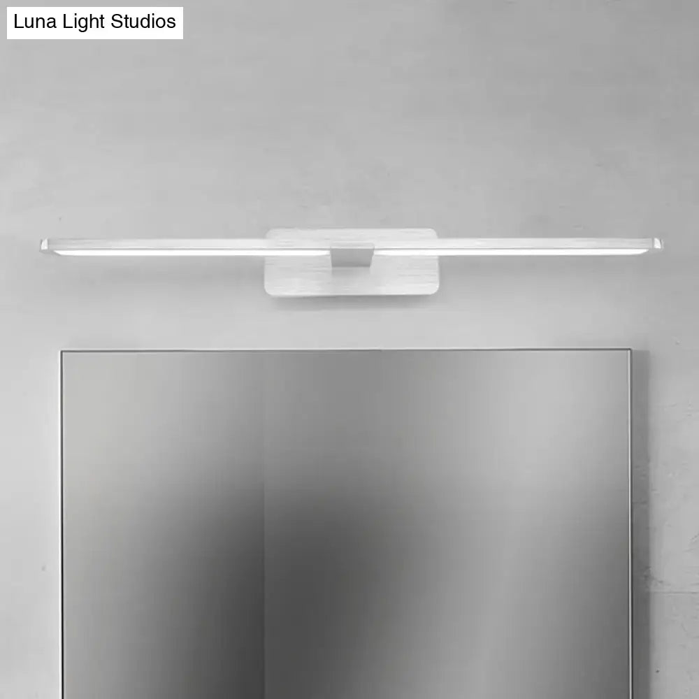 Silver Metal LED Sconce for Living Room