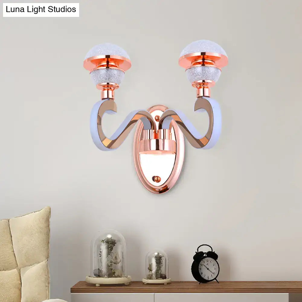 Rose Gold Urn Sconce