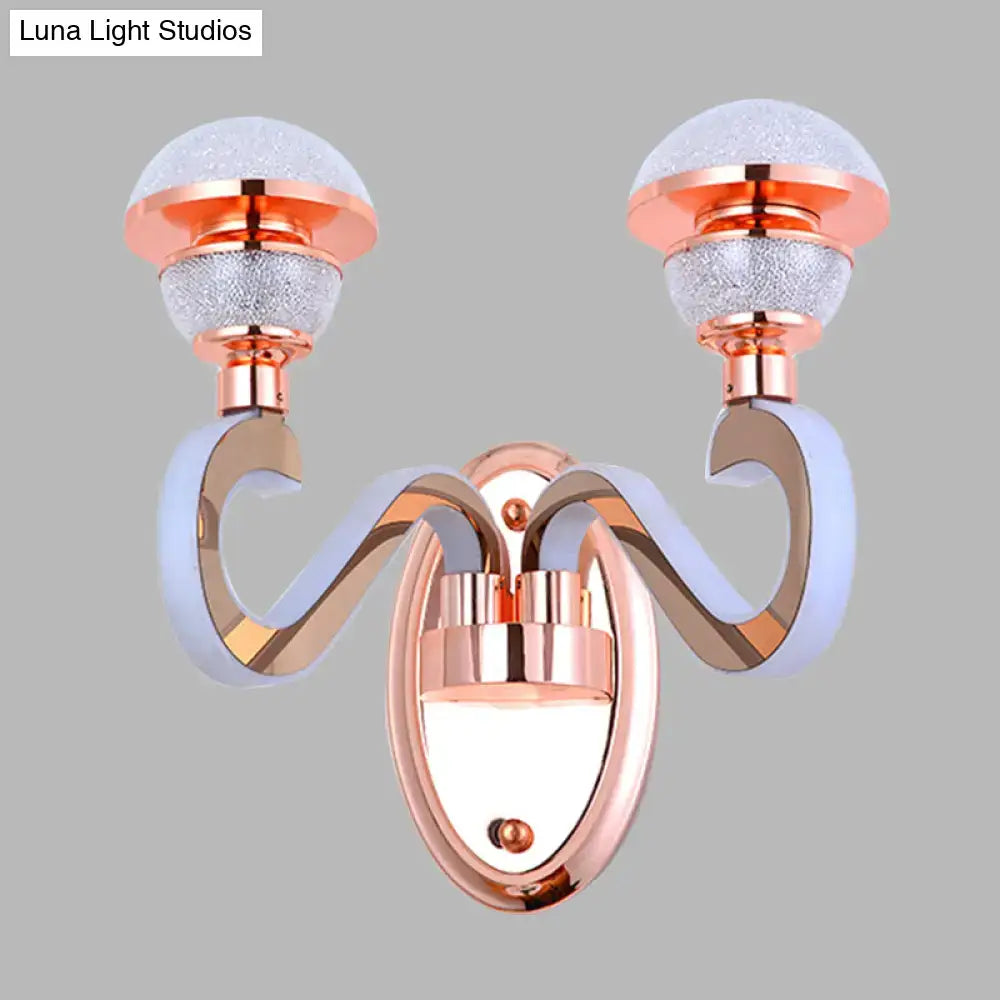 Rose Gold Urn Sconce