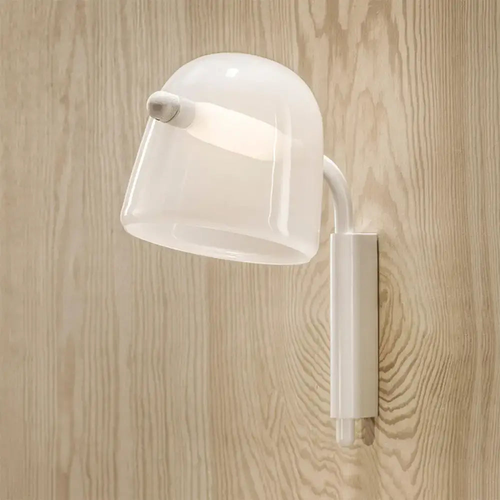 Black White Glass Sconce