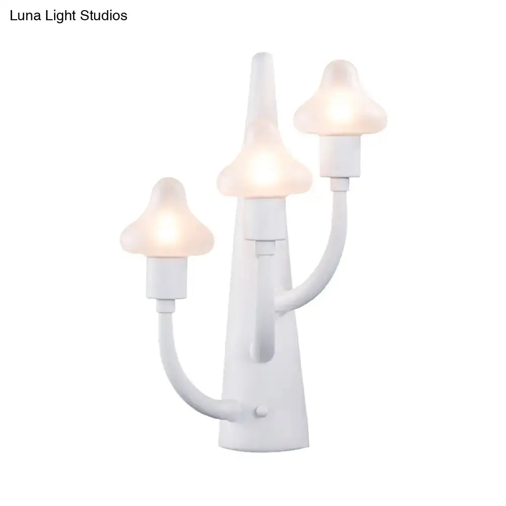 White Ceramic Glass Sconce