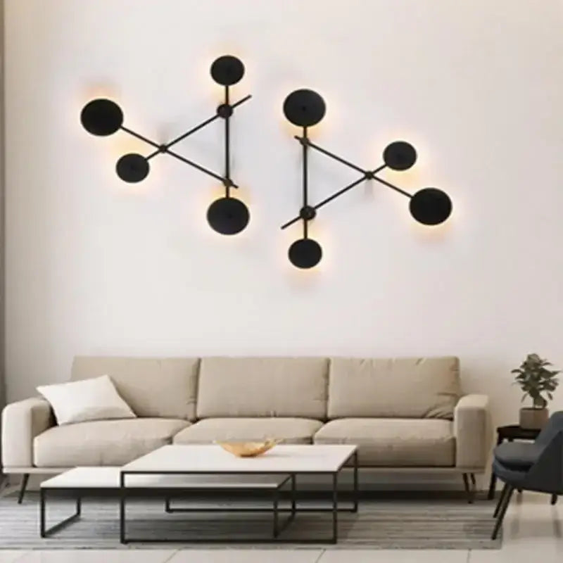 Black Nordic RGB Wall Lamp