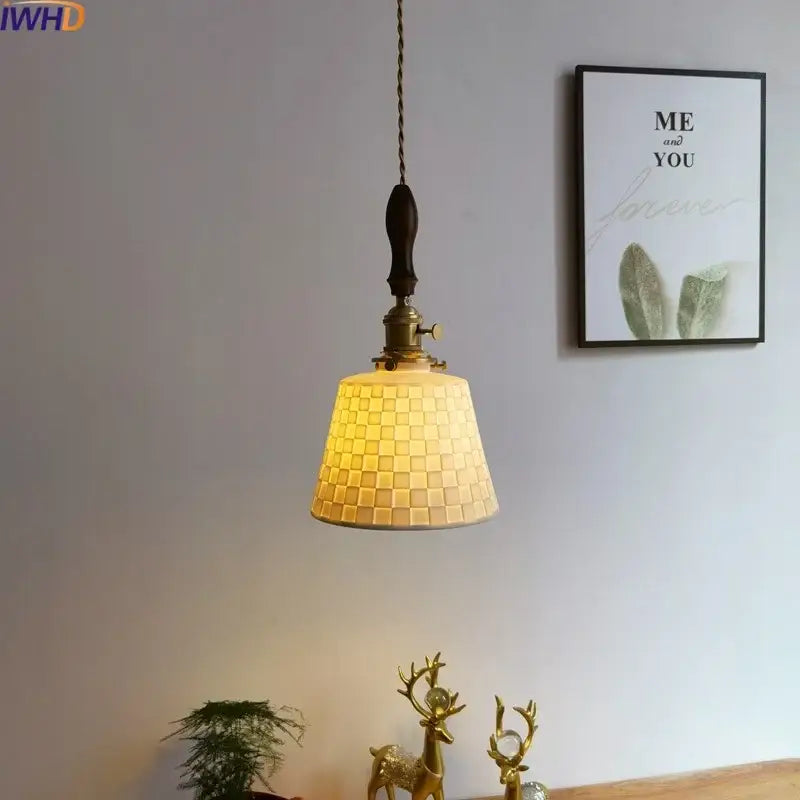 Copper Ceramic Pendant Light