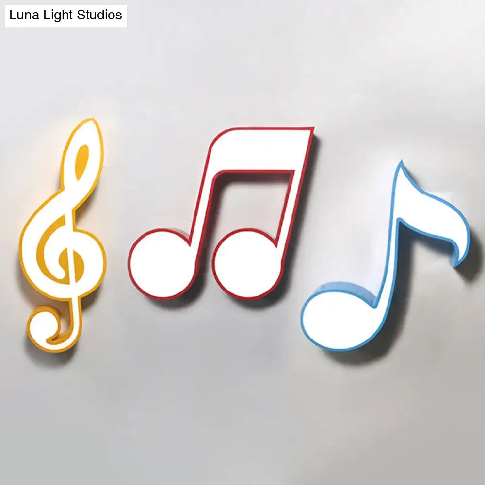 Acrylic Musical Note Ceiling Light