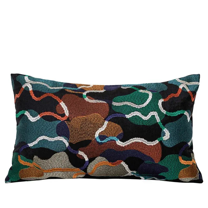 Geometric Embroidery Cushion Covers