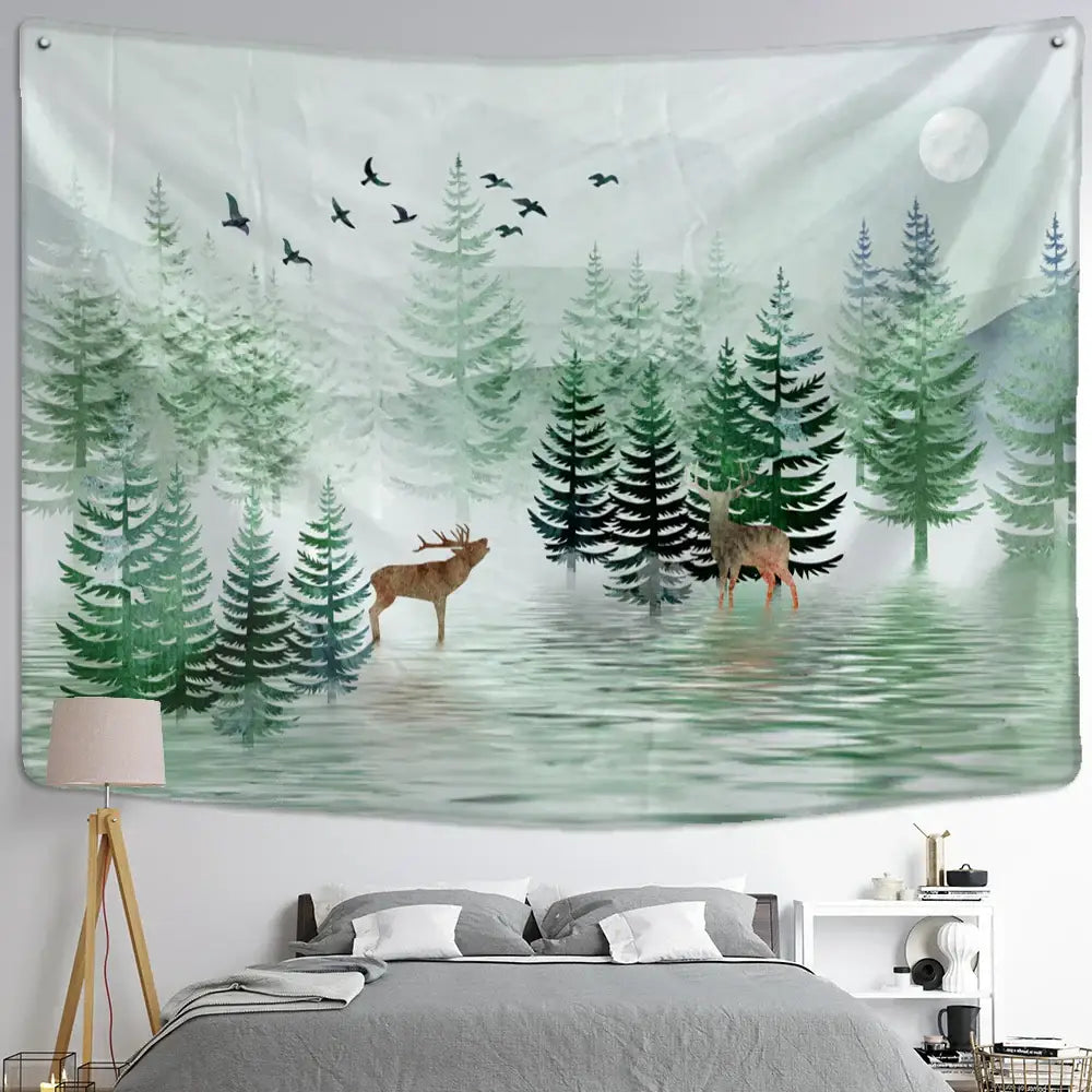Elk Forest Wall Tapestry