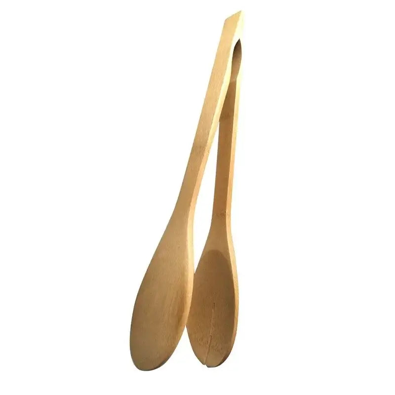 Bamboo Kitchen Tongs Set