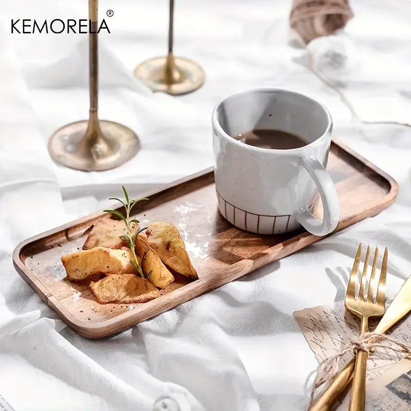Two-Tone Acacia Serving Tray