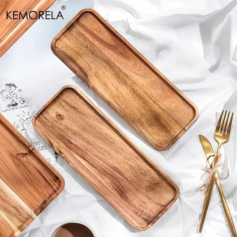 Two-Tone Acacia Serving Tray