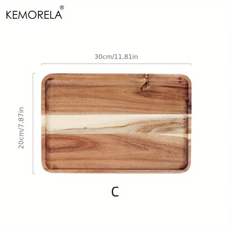 Two-Tone Acacia Serving Tray