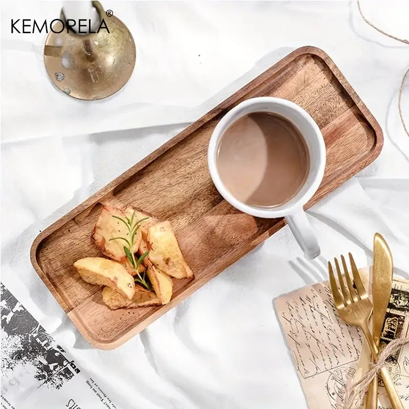Two-Tone Acacia Serving Tray