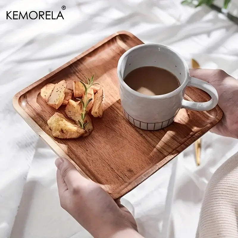 Two-Tone Acacia Serving Tray