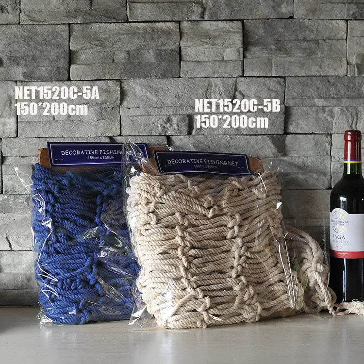 Blue Nautical Fishing Net