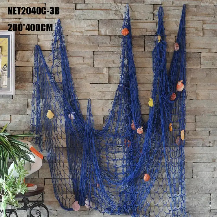 Blue Nautical Fishing Net
