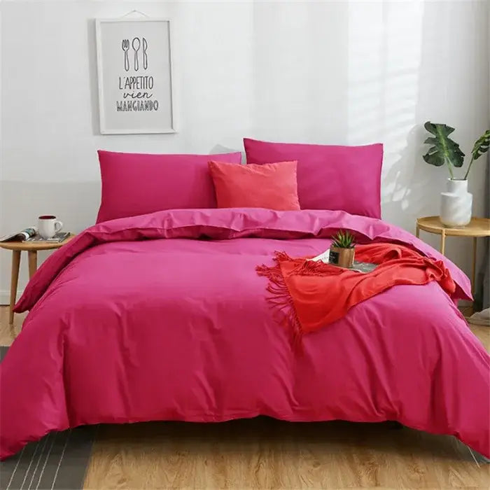 Navy Cotton Bedding Set
