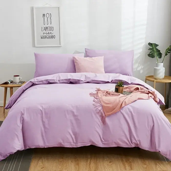 Navy Cotton Bedding Set