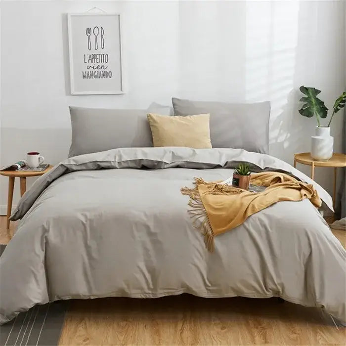 Navy Cotton Bedding Set